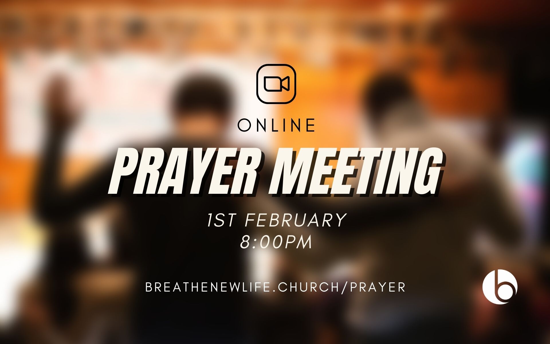 Zoom Prayer Meeting Poster