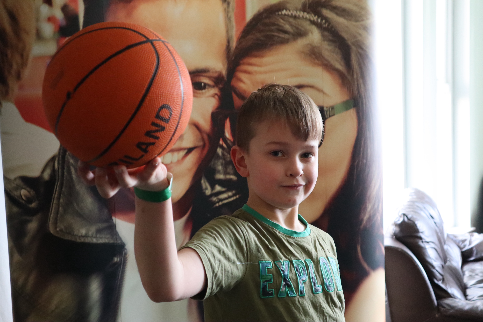 Community Family Day Playing Basketball