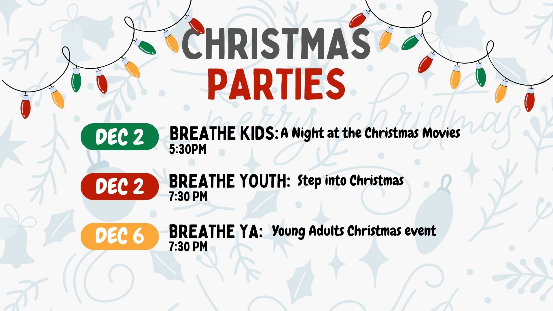 Christmas Parties Slide