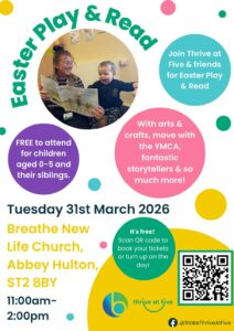 Easter Play and Read (Thrive at Five) @ Breathe New Life Church